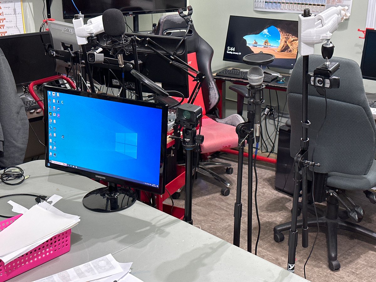 Getting ready for our first two presenter tutorial livestream: Drea &amp; Sabrina will be mentoring PIE students in creating cardboard pinball machines!