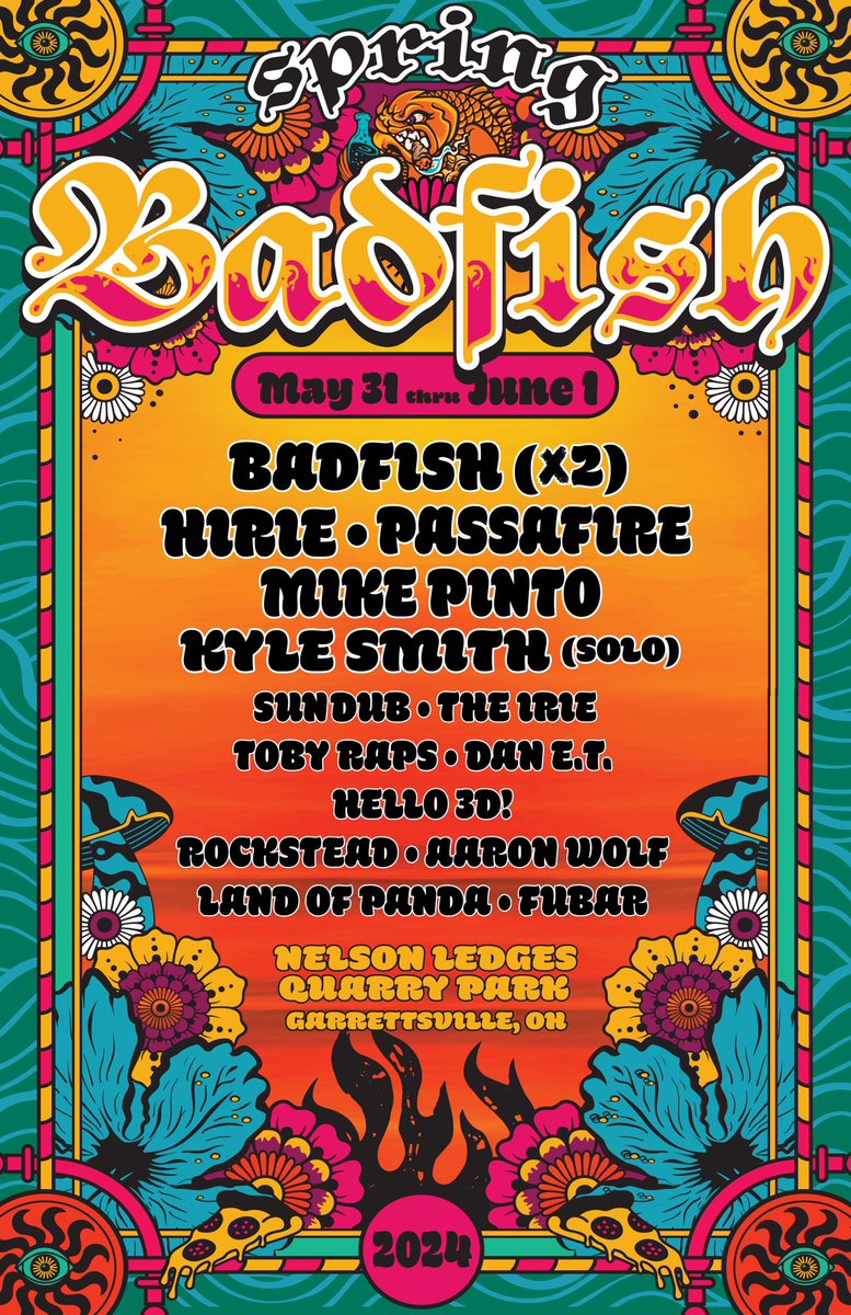 Stoked for SPRING BADFISH this year 🐡🐡🐡

Insane Lineup 👏
May31-June1
Get tix now 🎟️: nlqp.com/events/spring-…