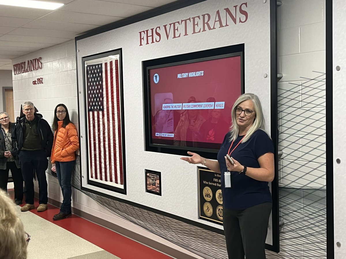 FLSD dedicated our veterans wall and interactive display tonight. Thank you to all of our veterans for your service to our country and to Mrs. Butchko for all work in making this tribute a reality. <a href="/Ohio_PurpleStar/">Ohio Purple Star Schools</a>