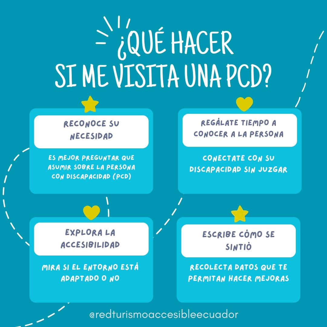 InclusiveRoutes's tweet photo. Las personas con #discapacidades (#PCD) viajan a distintos lugares y destinos. ¿Estás preparade para recibir a este mercado tan importante?
¿Te hace falta más detalles? Únete ahora a nuestro IV Encuentro Regional de Turismo Accesible aquí https://t.co/ISJ59Eh1Z9
#redtaEC https://t.co/sMB9KoMGSY