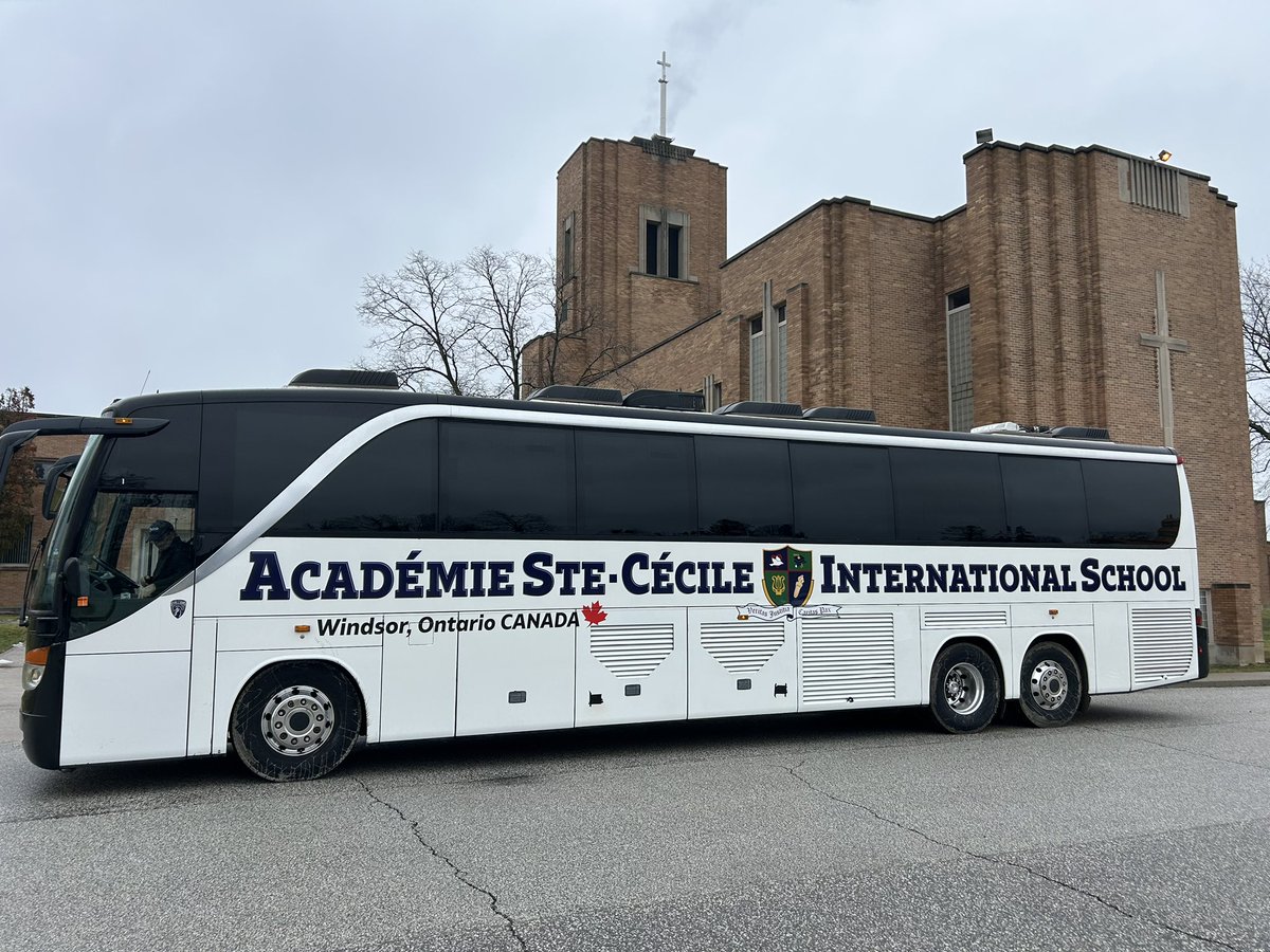Our new team bus at ASCIS! Beautiful ride!