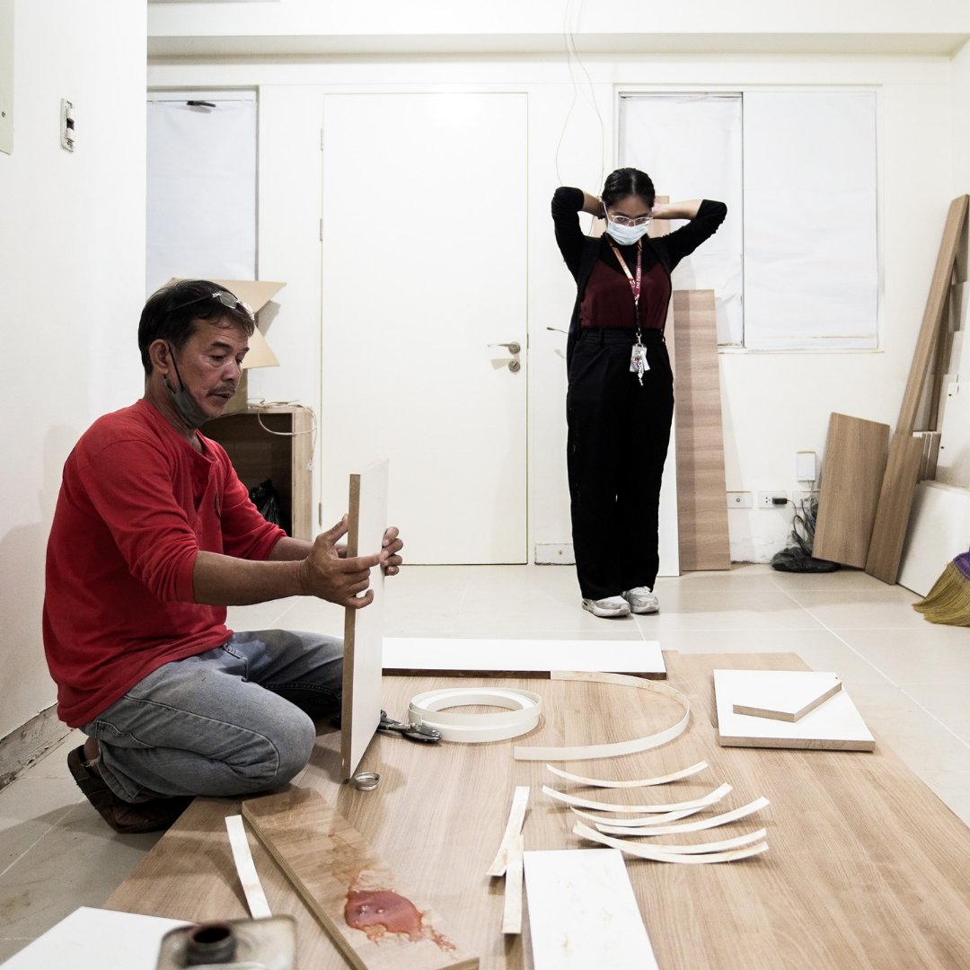 flipspacestudio's tweet image. Site visit with our intern. #flipspace #architectureph #constructionph #renovation #dmci #mandaluyongcity