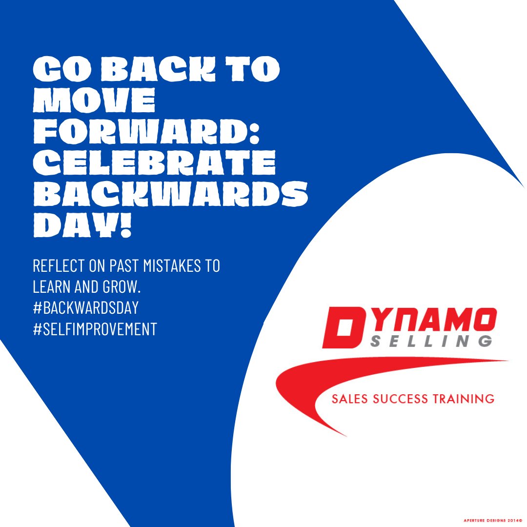 DynamoSelling's tweet image. Reflect 🔄 Learn 📚 Grow 🚀 

What&apos;s your funny or surprising sales story that taught you something big?  

#BackwardsDay #SalesAdventures #LearnAndLaugh