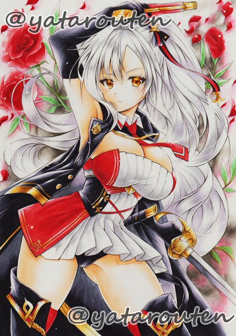 おはようございます☀️
1月も今日で終わりですね💦
早ッ‼️
こないだあけおめしたばっかり...🤪
#手描きイラスト
#アナログイラスト 
#アズールレーン 
#アズレン
#AzurLane 
#ドレイク
#過去絵 