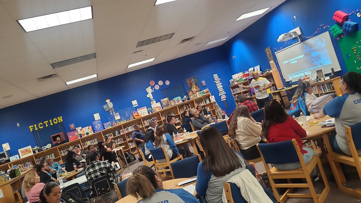 Great faculty meeting today in #ColtNation! STAAR training, Book of the Month presentation along with #AccountabilityEqualsLove reminders! #TeamSISD
