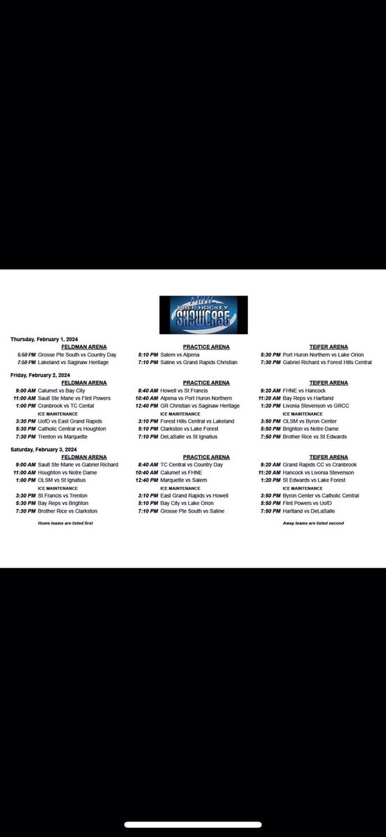 Great weekend of High School Hockey on the horizon!