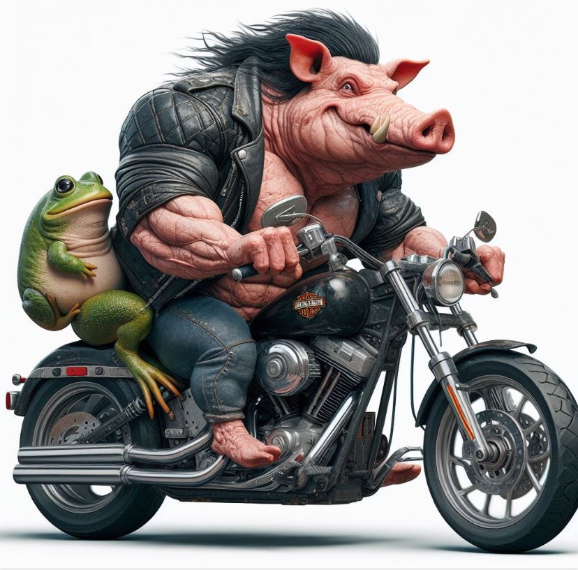 808_PEPE's tweet image. $PEPE Got #Forked 🐸Going places With his new Boss $PORK where they go nobody knows $PNDC @Pork0x @Pond0x