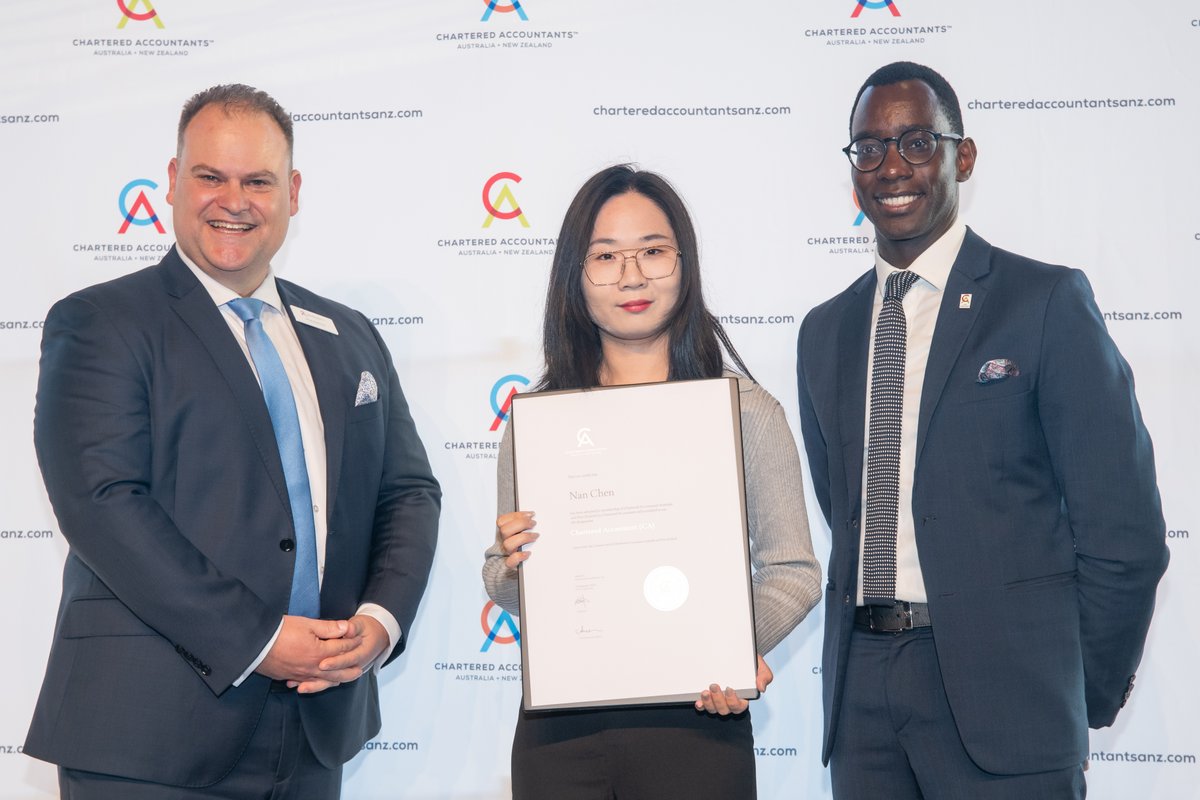 #Congratulations to Julie Cao and Anna (Nan) Chen being admitted as a new member of <a href="/Chartered_Accts/">Chartered Accountants Australia and New Zealand</a>  

It was so great to be a part of this career milestone.