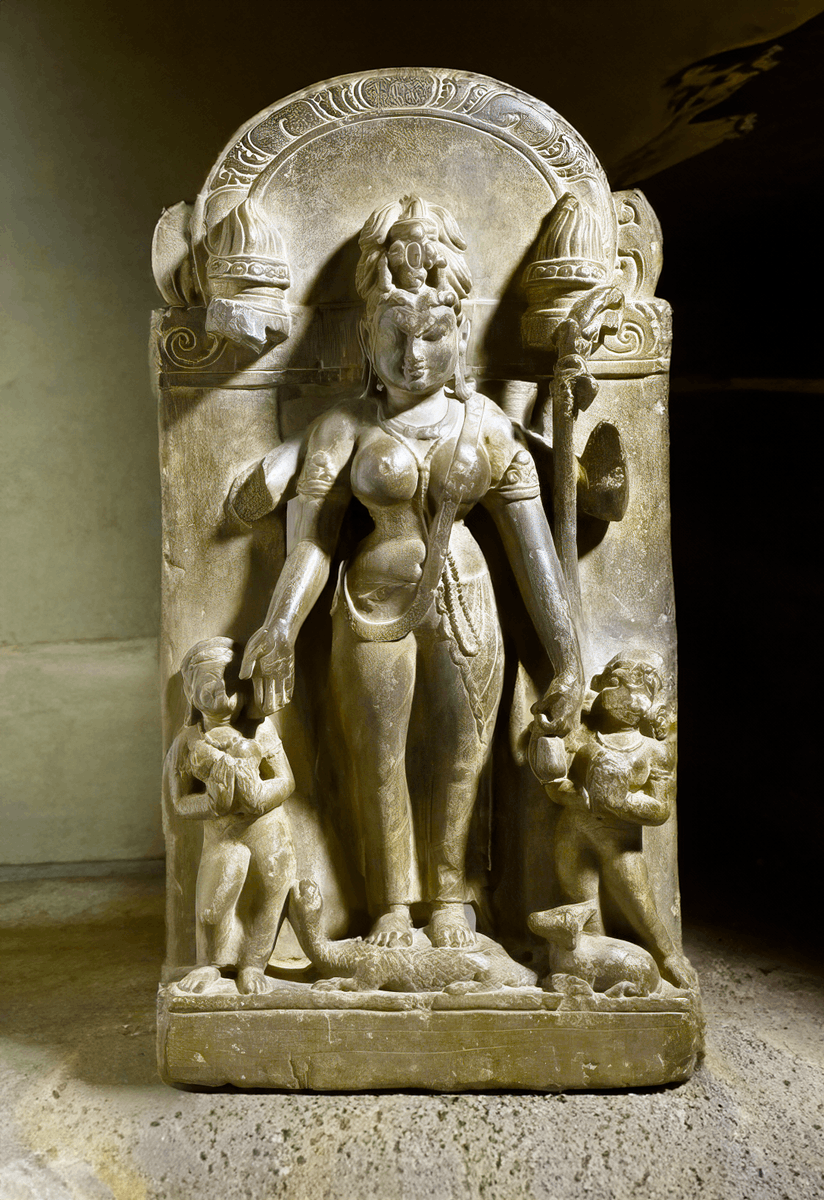 Goddess Gauri

Description:
Country: India
Region: Uttaranchal
District: Almora
Century: 9th
Art Form: Sculpture
Material: Chlorite schist

#Archaeology