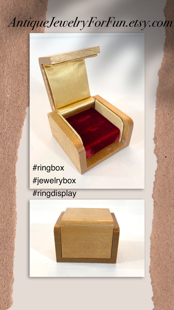 ReneeTWorthen's tweet image. #antiquejewelryforfun #etsyshop #ringbox #ringdisplay
