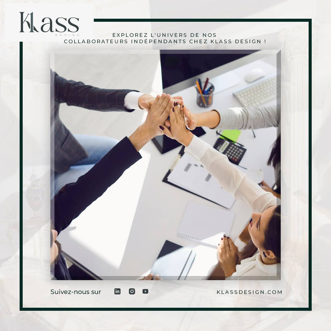 Klass_Design1's tweet image. 🌟 Explorez l'univers exceptionnel de nos #CollaborateursIndépendants chez #KlassDesign !Découvrez leurs profils uniques, parcours inspirants et plongez dans l'excellence, l'#innovation et l'engagement qui font de chaque #projet une réussite.🌐 klass-design.fr/nos-collaborat…