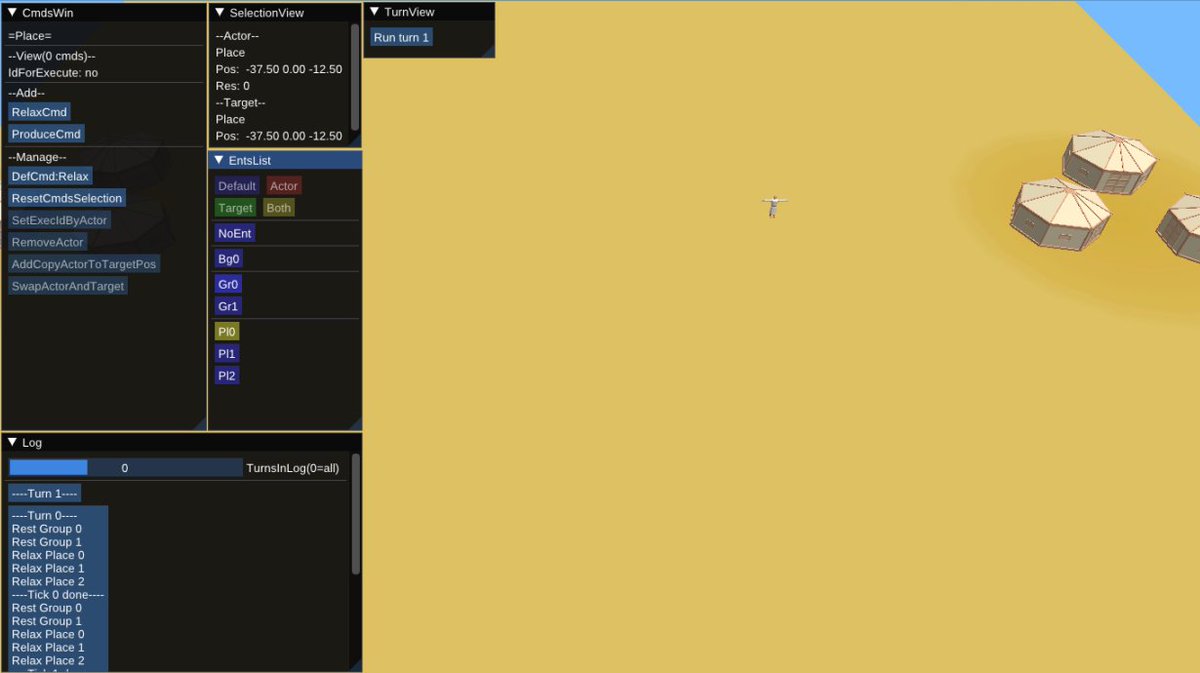 Aulexiann's tweet image. UI of selection and commands with fresh ideas.
1: select Actor-LMB Target-RMB similar by 3d or buttons (check clr legend).
2: grouping log by turns and trimming from lasts.
3: tooltips for all buttons and disabling by situation.
#cppdev #indiedev #gamedev #indiegame #solodev