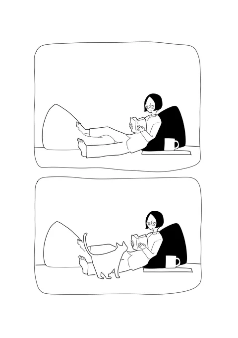 ねこ、本読ませてくれ