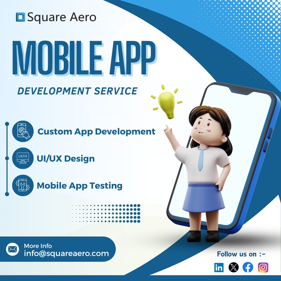 squareaero's tweet image. Transform your app idea into a reality with our expert development team! Let's build something incredible together... 📱📲
.
Visit us here: squareaero.com
Connect at: info@squareaero.com for business consultation and support
.
.
.
#AppIdeas #DevelopmentExperts #mobileapp…