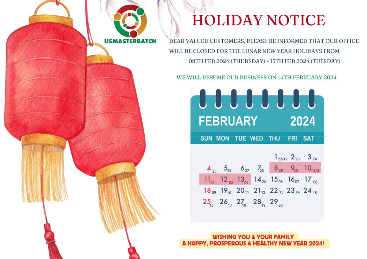 Neil_plastic's tweet image. Preparing for 2024 Happy Lunar New Year-US MASTERBATCH JSC

#lunarnewyear #usmasterbatch #PVCmaterial #pvccompound #Compound