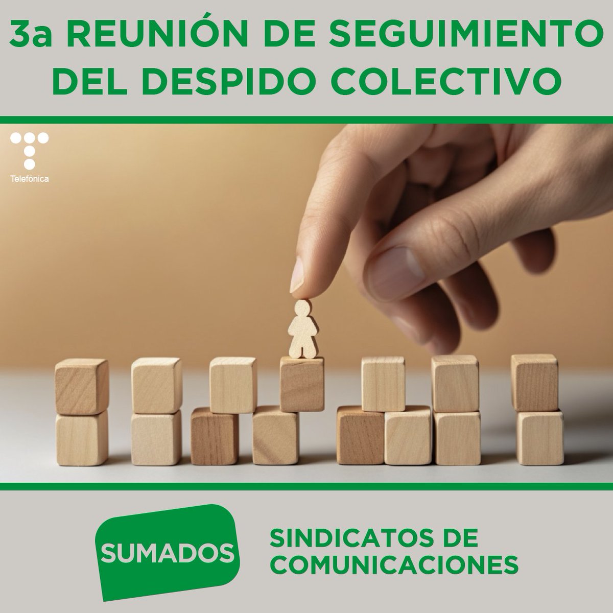 SumadosT's tweet photo. En la 3a reunión de Seguimiento del Despido Colectivo, #Telefónica facilita nuevos datos de adhesión y entrega los modelos de contrato que se usarán para formalizar el proceso. 
Más info aquí: https://t.co/RVEPigIPrE
#ERETelefónica #SUMADOS #SCSUMADOS https://t.co/Unmk5I4ihP