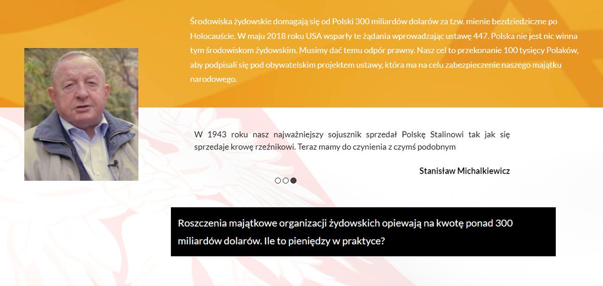 Wie ktoś może jak się skończyła sprawa ze STOP447? Strona stop447.info niestety jakoś 'przestała działać', a chętnie poczytałbym o tym, czy Żydzi już zagrabili Polskę.
Bo przecież prawica nie robiłaby durniów ze swoich wyborców jakimiś ckliwymi historiami, prawda? :)