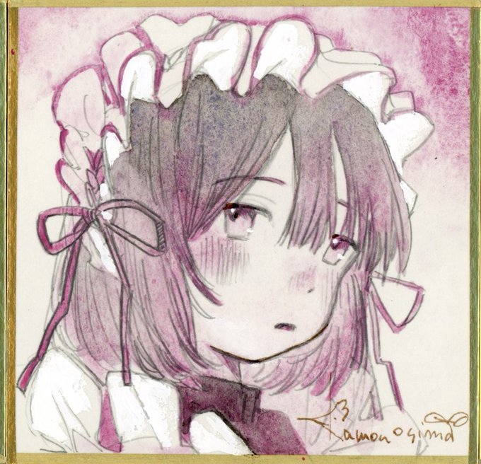 「hair ribbon shikishi」 illustration images(Latest)