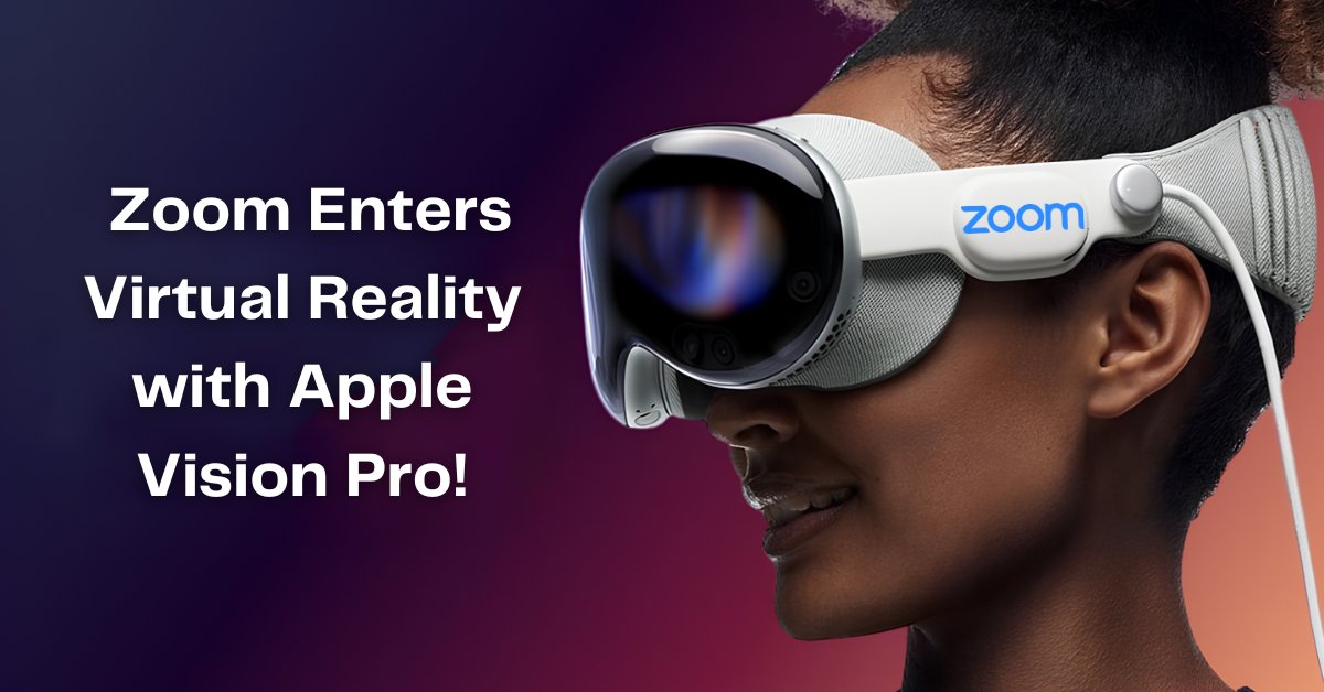 solicydotnet's tweet photo. ๐ Exciting News! Zoom enters the VR world with Apple Vision Pro. Virtual meetings will never be the same! Launching Feb 2, 2024.
#ZoomVR #AppleVisionPro #VirtualReality https://t.co/IhFhM54mfN