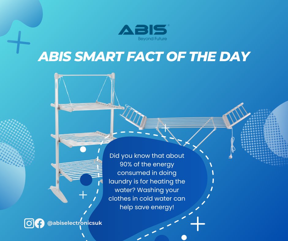 abiselectronics's tweet photo. Have you ever tackled the challenge of washing in cold water? 

Brace yourself for the ABIS Smart Fact of the day! 🌡️ 

Stay tuned for daily nuggets of wisdom. Follow us for more! 🚀 #ABISSmart #SmartLiving 

Order here: https://t.co/Tjd9HDgZBW https://t.co/R0NAdb7O5l