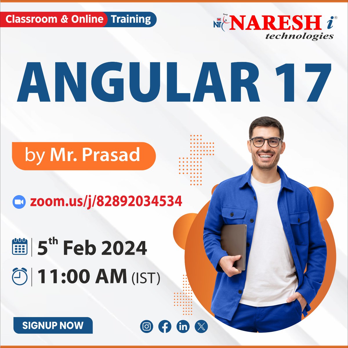 nareshitech's tweet image. ✍️Enroll Now: bit.ly/49a1KhL
👉Attend Free Online Demo On Angular 17 by Mr. Prasad.
📅Demo On: 5th Feb @ 11:00 AM (IST)
For More Details:
🌐Visit: nareshit.com/new-batches-hy…
#angular16 #webdevelopment #learning #onlinetraining #education #software