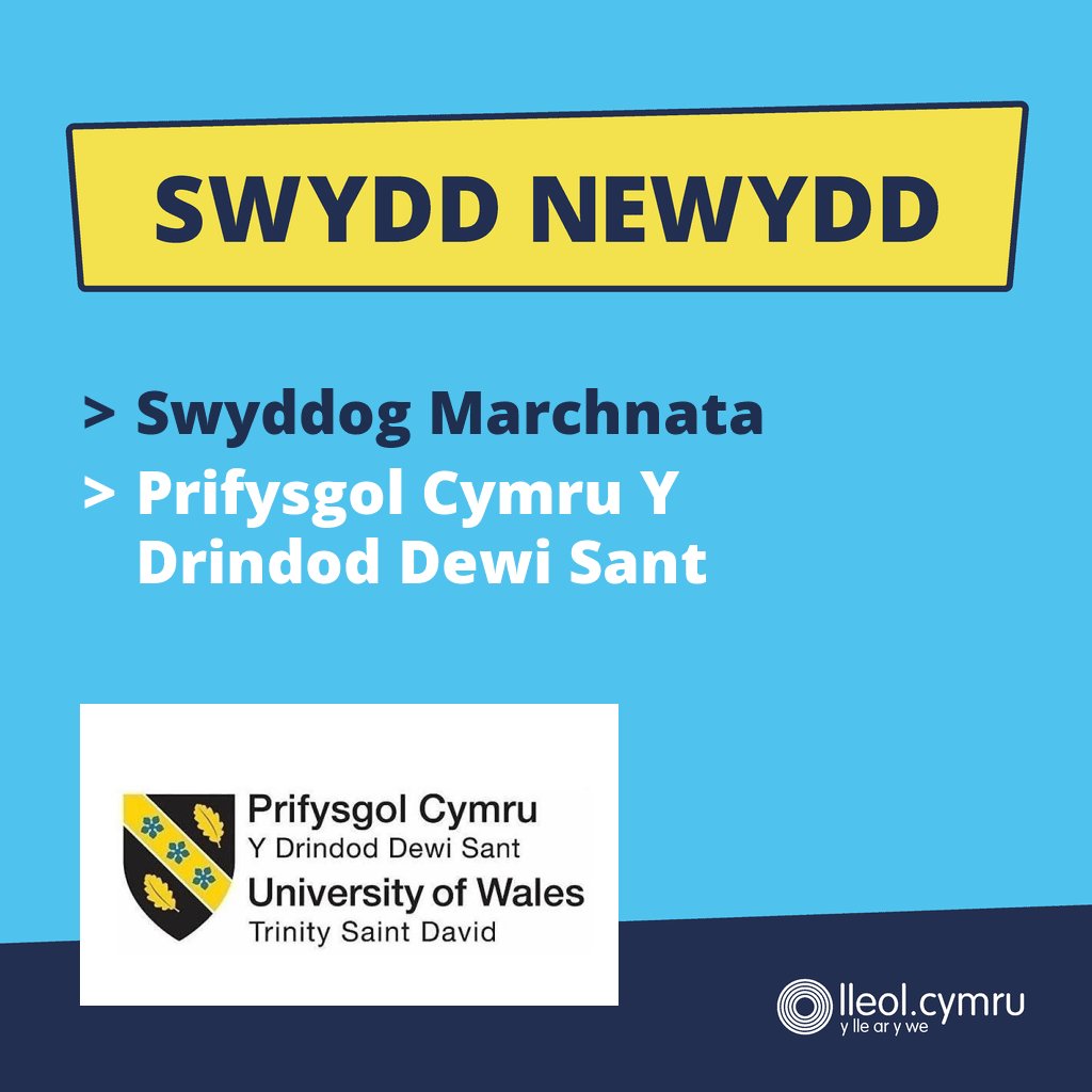 lleoldotcymru's tweet photo. **EWCH AMDANI**

>> Swyddog Marchnata
>> Prifysgol Cymru Y Drindod Dewi Sant

Manylion yma >> https://t.co/zP2EXDwaiB https://t.co/HcBTTrnNAF