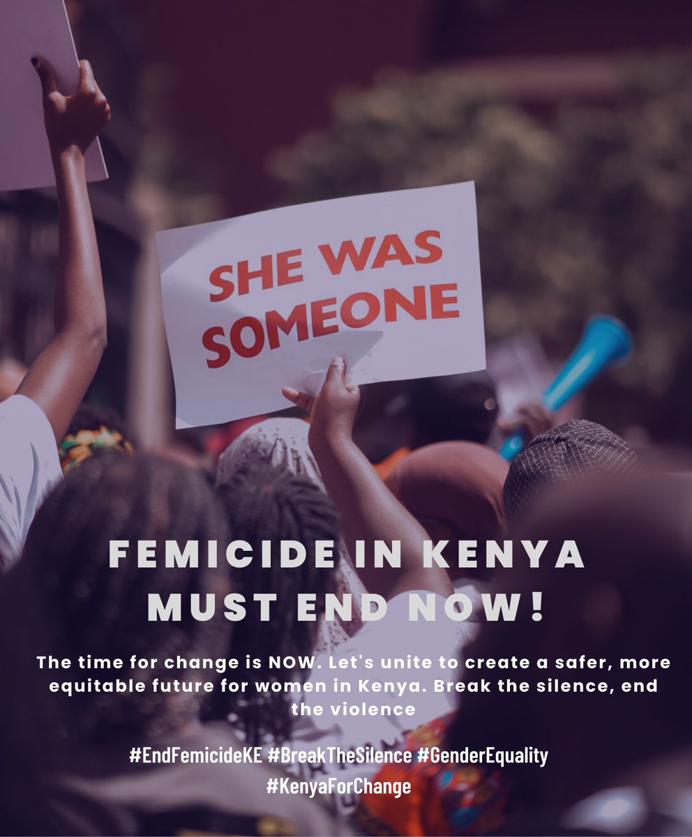 PamojaFT's tweet photo. Let's stand together and say NO to femicide. It's time to eradicate femicide. Educate, empower, and advocate for change, Join us in creating a safer future for all. #EndFemicideKe #p4timpact #endgenderviolence #stopviolenceagainstwomen https://t.co/oZxiLPKocU