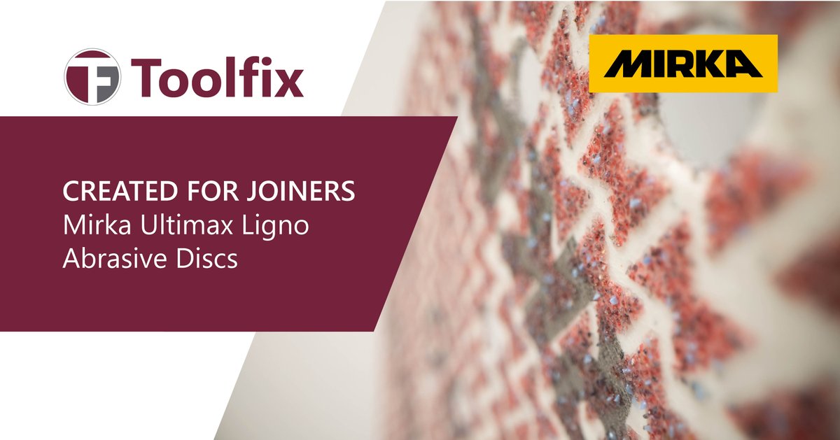 Created for joiners, the Mirka Ultimax Ligno sanding disc has been designed to overcome the challenges of sanding timber.

Spend less time sanding, and less money replacing worn discs bit.ly/3SOXvm9
Find out more bit.ly/41MGED9