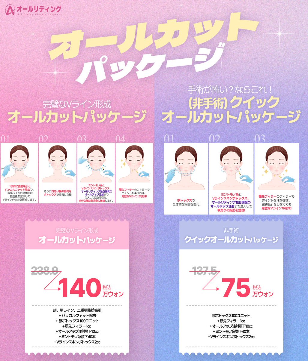 韓国整形・*☽オールリティング整形外科 on X 