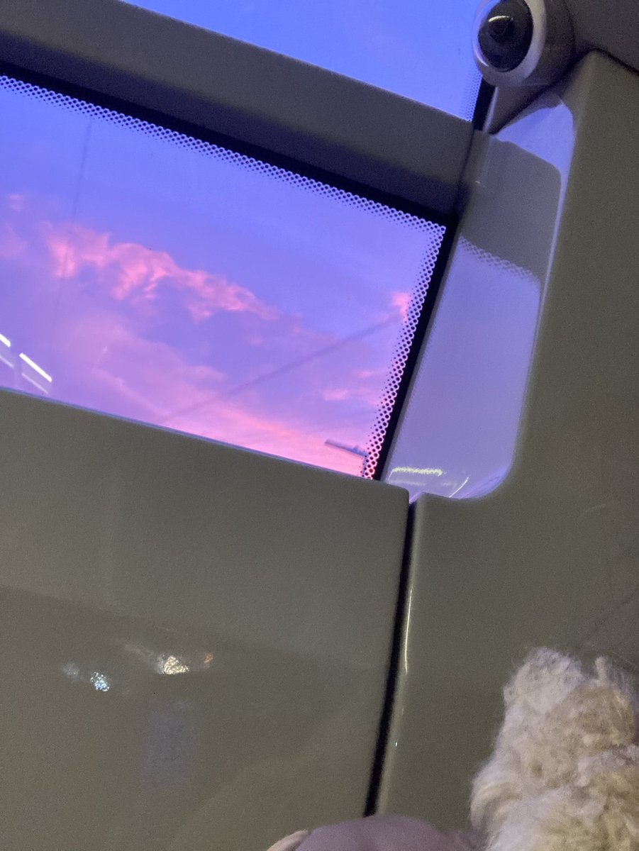 West Yorkshire is glowing pink this morning. I can’t capture how pink it is