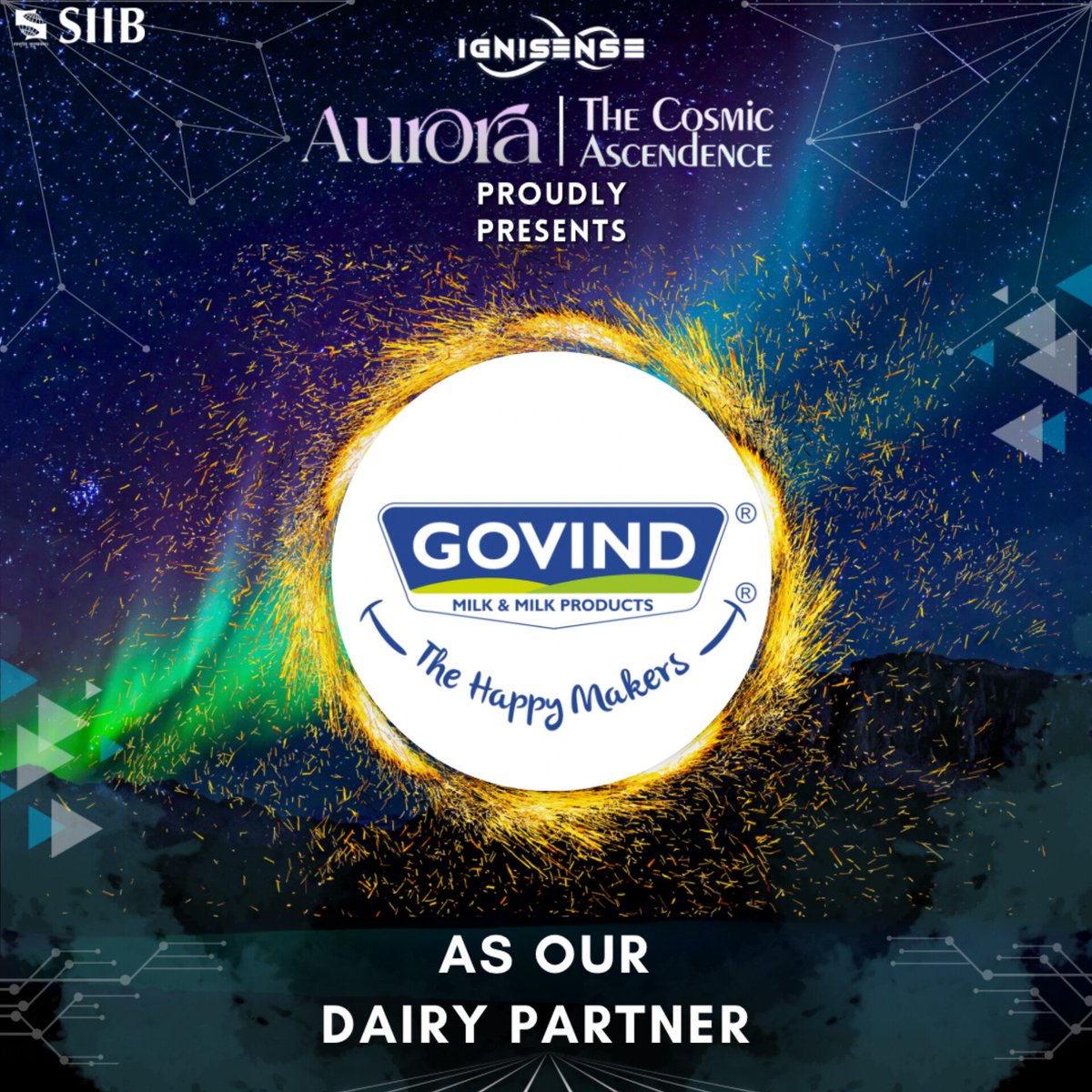 Moo-ve over ordinary, embrace the extraordinary – a symphony of freshness and flavor by our dairy partner, Govind Milk! 🐄✨ 
Udderly delightful, because why settle for anything less? 🥛😊
#milk #freshness #sponsor #ignisense #college #fest #event #symbiosis #siib #pune #hailigni