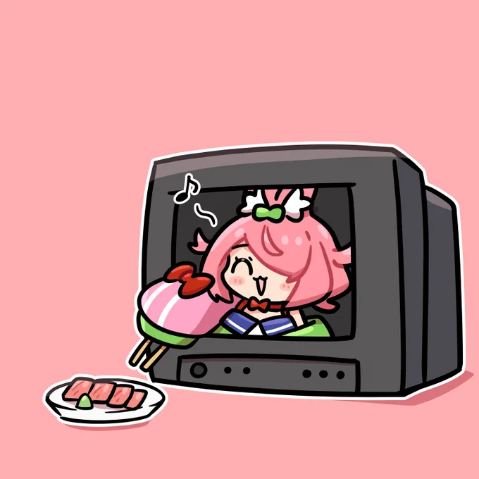 ついにテレビから出られたんだ!#安土桃3D 