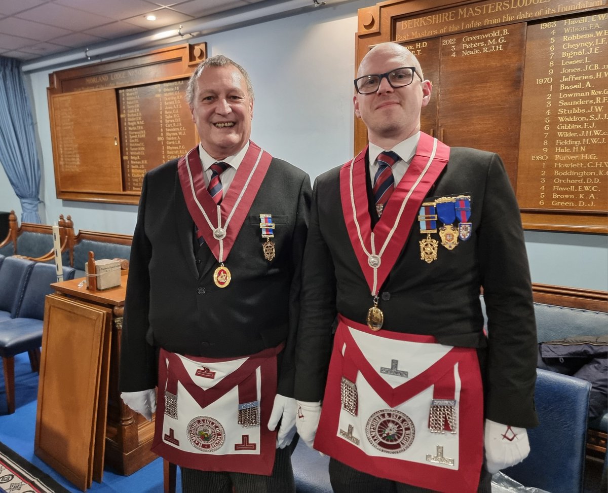 We've started the 2024 season in style. Sec, W. Bro. Dan Read, and Lecture Chairman, W. Bro. David Walbridge visited <a href="/BerksPGL/">Berkshire Freemasons</a> Provincial Grand Stewards Lodge No. 9381 yesterday, for their Installation meeting. A wonderful ceremony and the usual superb Berkshire hospitality.