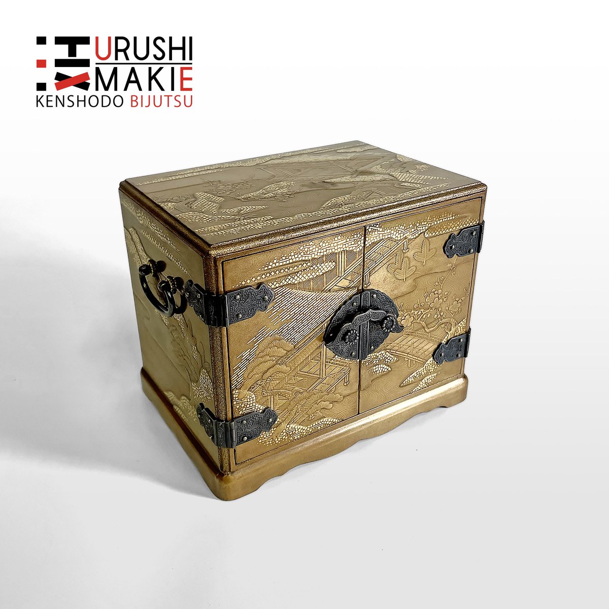 蒔絵小箱　江戸時代 時代蒔絵小箱 化粧道具の内 | 古美術ささき