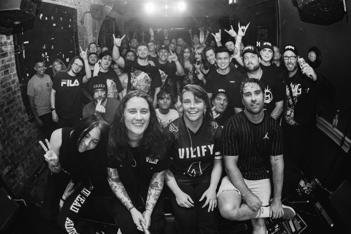 vilifyau's tweet photo. Our first Sydney headline show is done and dusted ✅
Massive thanks to everyone who contributed to such a sick night.
We will be back real soon. Keep an eye out in the coming weeks for some announcements 👀
📷: @xbruffinx
#metalcore #music #dreadaddict #vilify https://t.co/0OqV1tcNZo