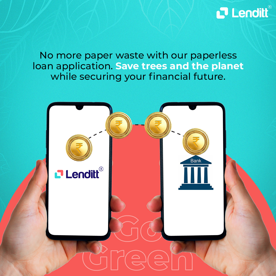 Go green with our paperless instant loans! 
Fast, convenient, and eco-friendly, get the cash you need without harming the environment.
Apply now from Lenditt and experience the seamless blend of financial support and sustainability!

#LendittMagic #LendittLoans #FinancialGuardian