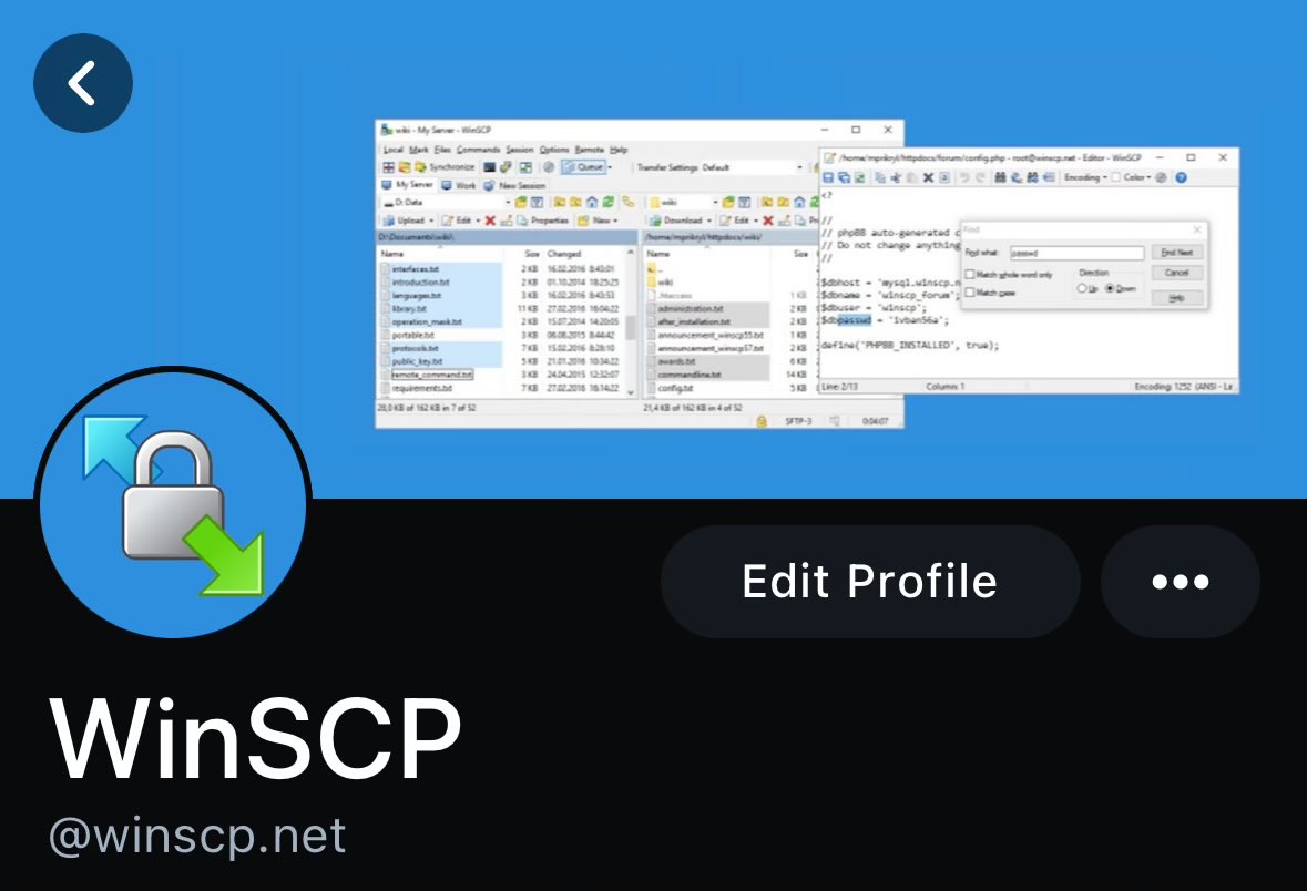 See us also at Bluesky (with an updated handle) bsky.app/profile/winscp…