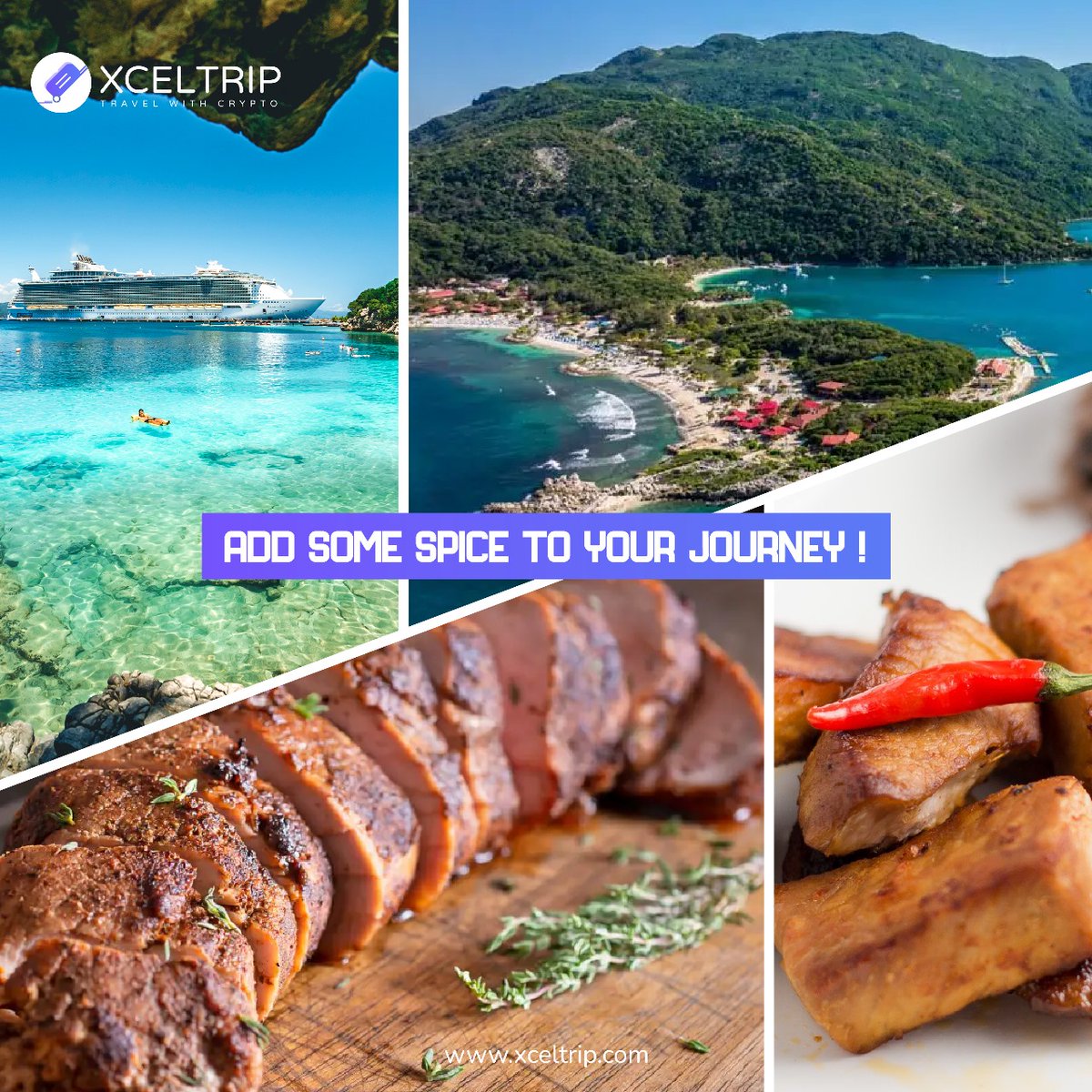 XcelPayVentures's tweet photo. 🌶️ Craving a dash of adventure in your travels? Consider a trip to #Haiti! Ready for a taste of Haitian culture with Griot? 🔥

Griot is a tantalizing blend of pork shoulder and zesty T-malice sauce, traditionally deep-fried to perfection!

Book your adventure with #cryptocurrency today! 🌍🍽️

#TravelToHaiti #Foodie #Spicy