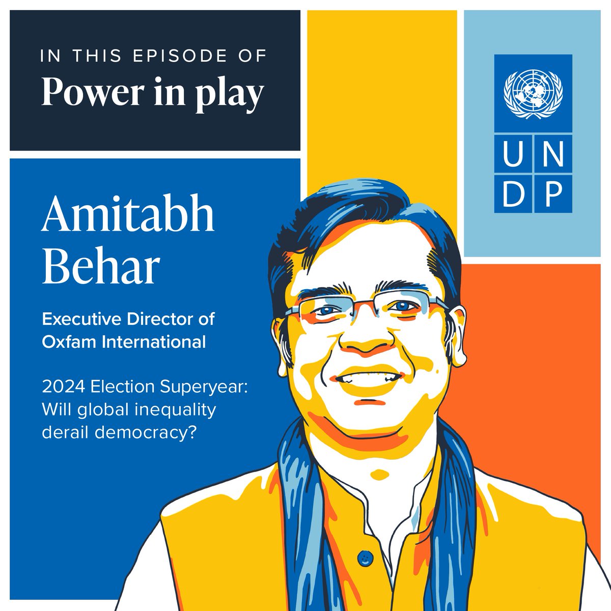 @UNDPOGC just launched a new episode of their podcast series #PowerInPlay. @Arvinn Gadgil is joined by Executive Director of @Oxfam, @amitabhbehar, in navigating the relationship between democracy and the soaring global inequality. Have a listen: open.spotify.com/episode/4HQ0P7…
