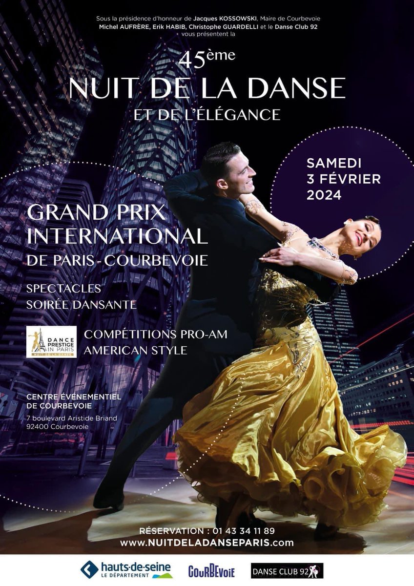 La quintessence de la danse avec un show des meilleurs professionnels mondiaux.
un bal permettant à tous de 💃 
A samedi avec <a href="/jakossowski/">Jacques Kossowski</a> pour continuer d’accompagner cet événement à #Courbevoie