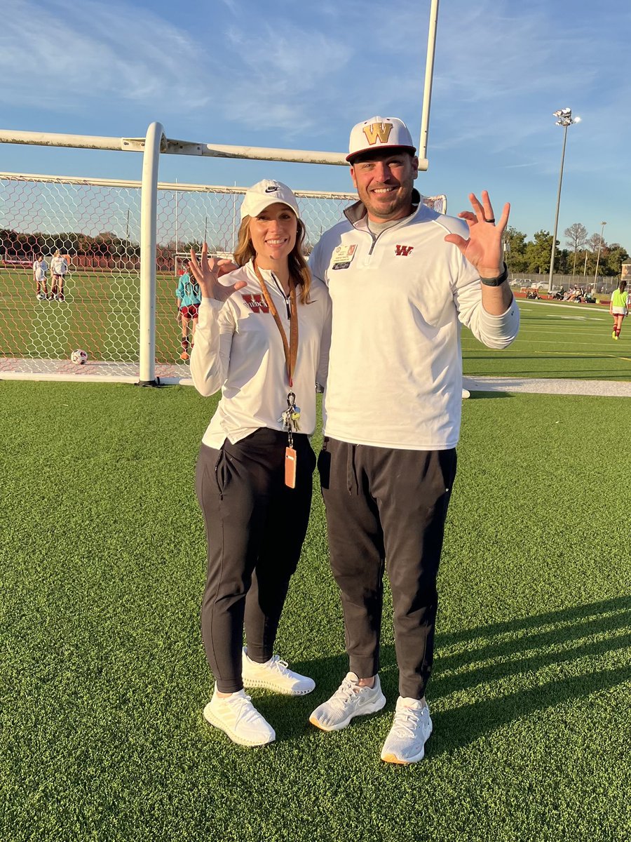 Twinning and winning, great job tonight <a href="/CyWoodsSoccer/">Coach Trocquet</a> !