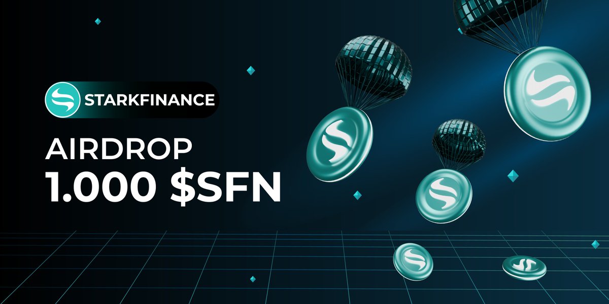 starkfinance's tweet image. 🚀#StarkFinance  Testnet Launchpad Giveaway 🚀

💫Greetings #Starkfinance community! We are thrilled to announce the Testnet #Launchpad event, and to celebrate this milestone, we will be conducting an #Airdrop  for 10 lucky participants.

🎉Total Reward : 💰1000 $SFN Token
👉How…