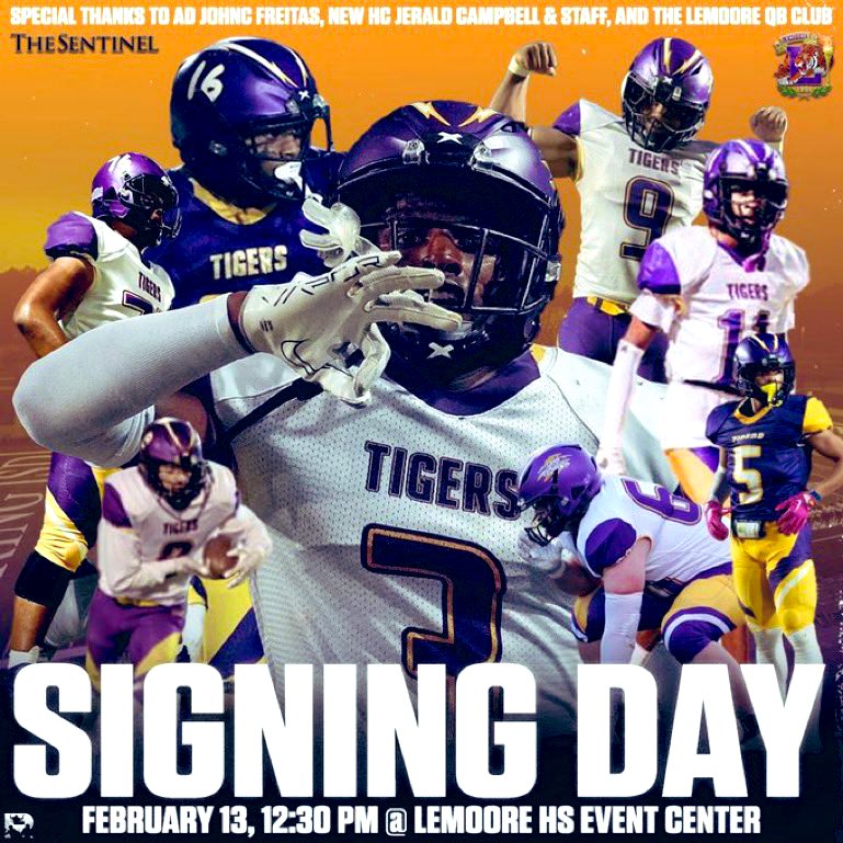 niulagoo's tweet photo. We’ll see y’all there! 🟣🟡🐅

@jciv_ @CoachPatworks @HighLemoore https://t.co/sJLFw1cRXb