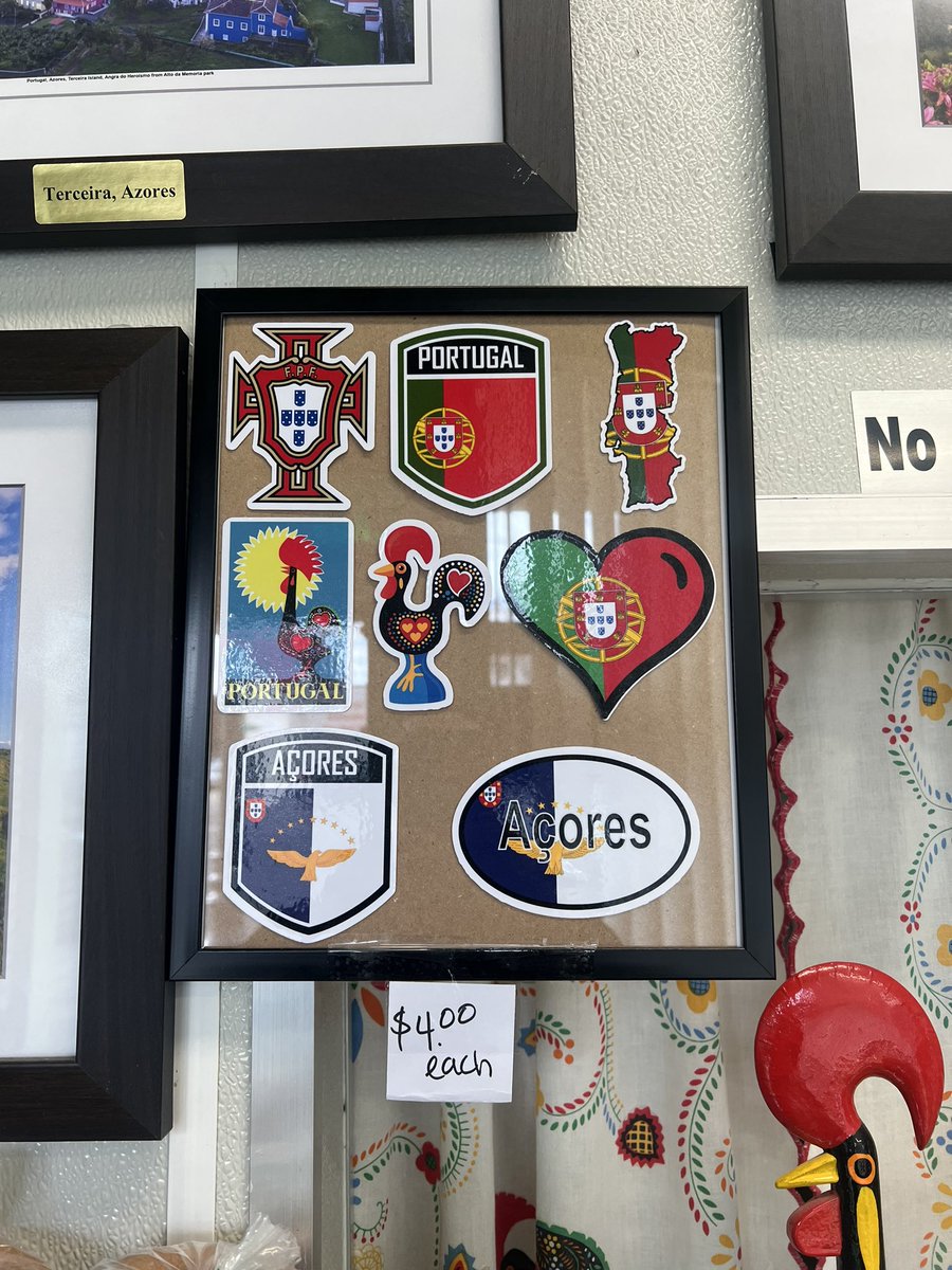 cjbdesignco's tweet photo. I am happy to announce that Portuguese Tasty Desserts is now carrying our Portugal and Açores stickers! Get some amazing Portuguese sweets and some pretty cool stickers too! Check them out at 1085 El Camino Real Santa Clara CA 95050 https://t.co/gTDac8KH0L
