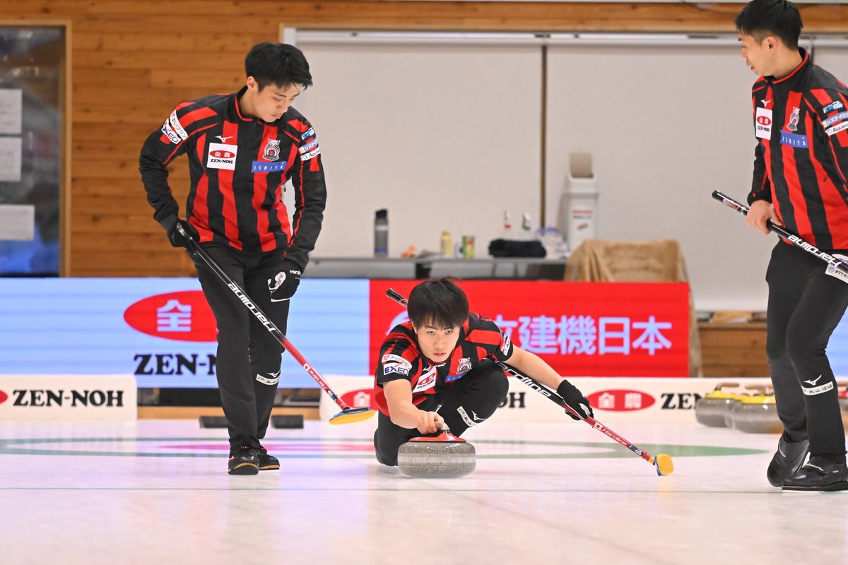 japan_curling's tweet photo. ◤第41回 全農 日本カーリング選手権大会◢

🥌競技8 男子｜結果
北見協会 7-3 岡山CA
チーム佐藤 11-6 チームTANI
LOCOSOLARE 6-3 TM Karuizawa
コンサドーレ 8-1 SC軽井沢クラブ

📸 ©︎2024 JCA H.IDE
#jcc2024 #curling #カーリング https://t.co/2OX5DQYOXW