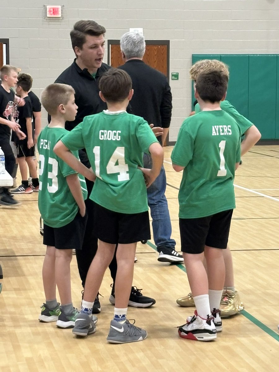 klhosler's tweet photo. @RoanokeElem Exactly 11 years ago today, Coach Hosler played in his very first Roanoke basketball game. It came up on my memories this morning. 💚 https://t.co/P8C9TLFmyh