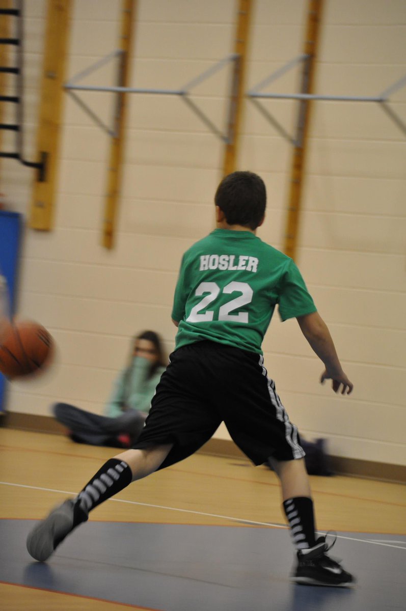 klhosler's tweet photo. @RoanokeElem Exactly 11 years ago today, Coach Hosler played in his very first Roanoke basketball game. It came up on my memories this morning. 💚 https://t.co/P8C9TLFmyh