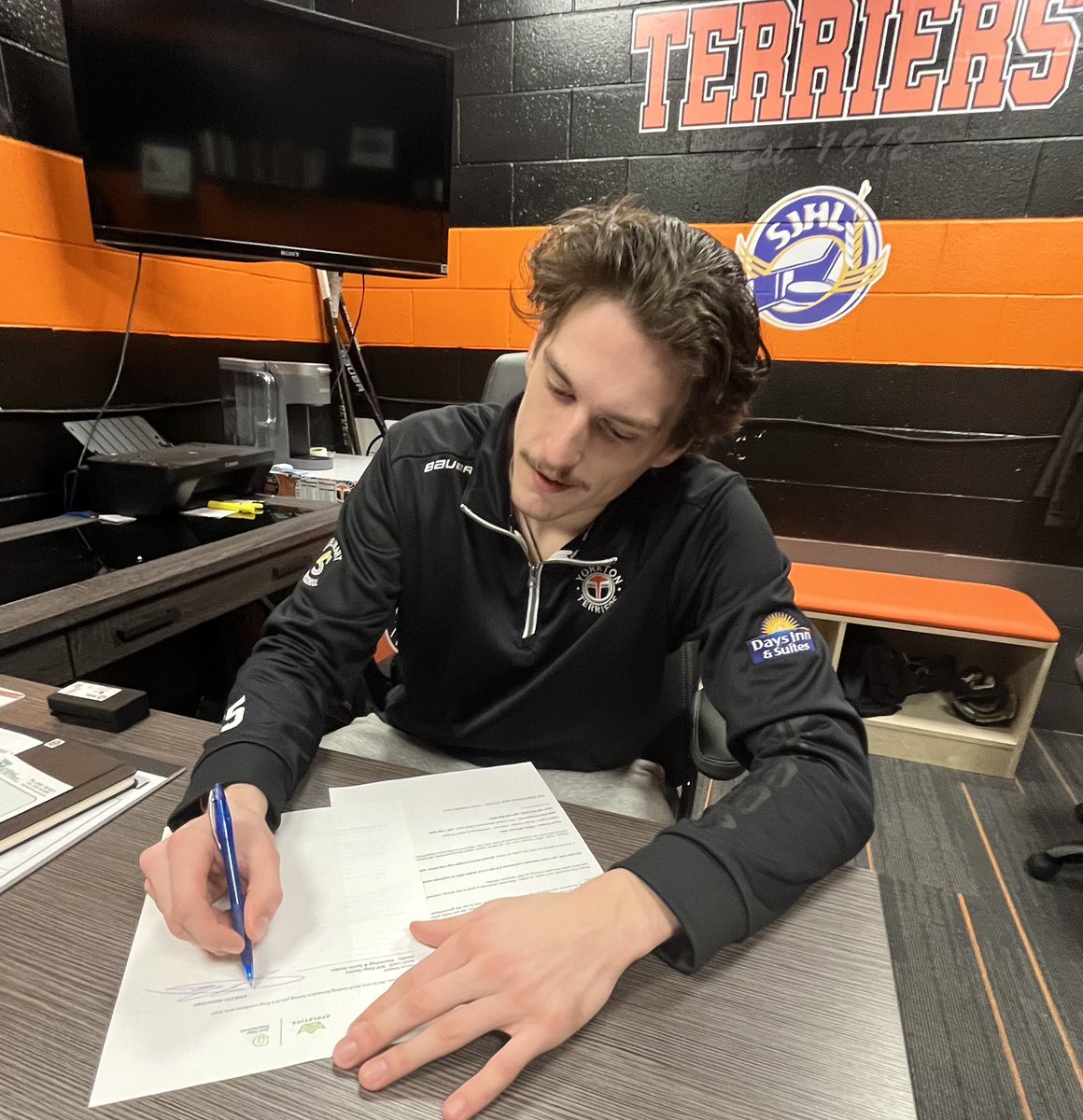 RDP Kings Hockey is proud to announce the commitment of <a href="/SJHLTerriers/">Yorkton Terriers</a> Captain, Tyson Perkins. The 6’4”, 195 lb Dman is in his 3rd season with Yorkton, sitting at 21 points in 32 GP thus far. Welcome to <a href="/RDP_Athletics/">Red Deer Polytechnic Athletics</a> and <a href="/ACAC_Sport/">ACAC</a>! Another <a href="/theSJHL/">SJHL</a> athlete in the fold.