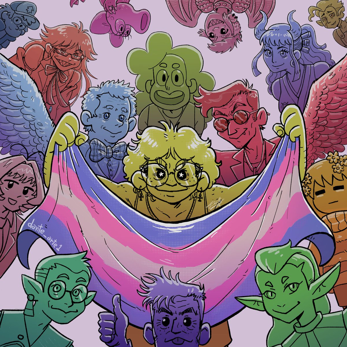 Dante_Arte1's tweet photo. FELIZ MÊS DA VISIBILIDADE TRANSGÊNERO! (Finalzinho)

#TransPride #arte #GoodOmens #GoodOmensFanArt #StevenUniverse #TOH #TheOwlHouse  #BlackButler #komicantcommunicate  #Undertale #Frisk #Nimona  #GravityFalls  #supermario #ONEPIECE #Shera  #doctorwho #14thDoctor #DavidTennant https://t.co/LqPuIKrLKy