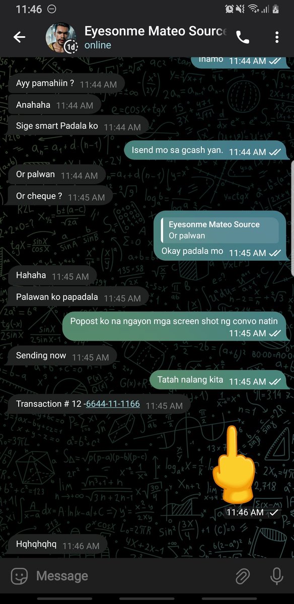 DBerde27's tweet photo. @eyesonme062793 

Ano na mateo? Maayos pakitungo na ginawa ko sayo. Mahigit isang buwan na yang utang mong 3400. Puro ka babayaran mo. Tapos kapag ikaw sinisingil ikaw la ang galit? https://t.co/3uhbaCSI69